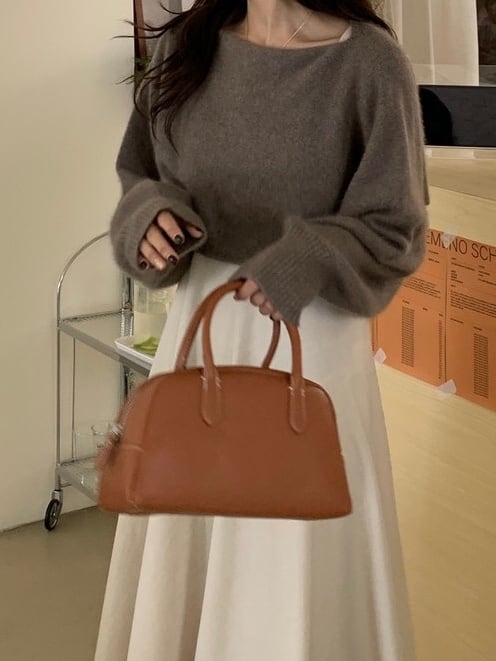 ショート丈ニット+バックリボンワンピースセット.3179 | mellow