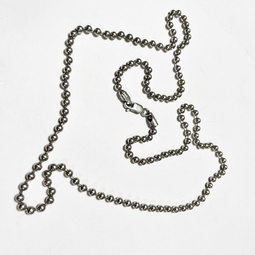 Old 925 Silver Big Long Ball Chain