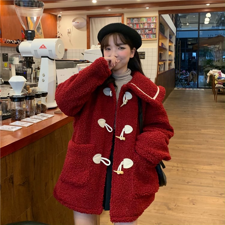 スタンダードレッド 赤ボタンコート レディース ロング マキシ スタンダードレッド 赤ボタンコート レディース ロング マキシ