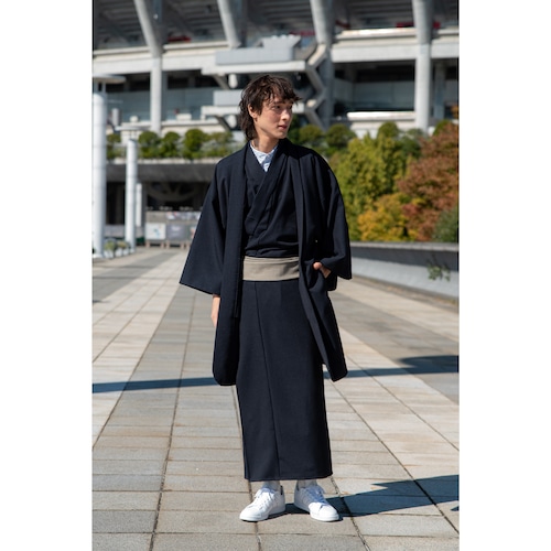 【 M,L size 】KIMONO + HAORI : navy