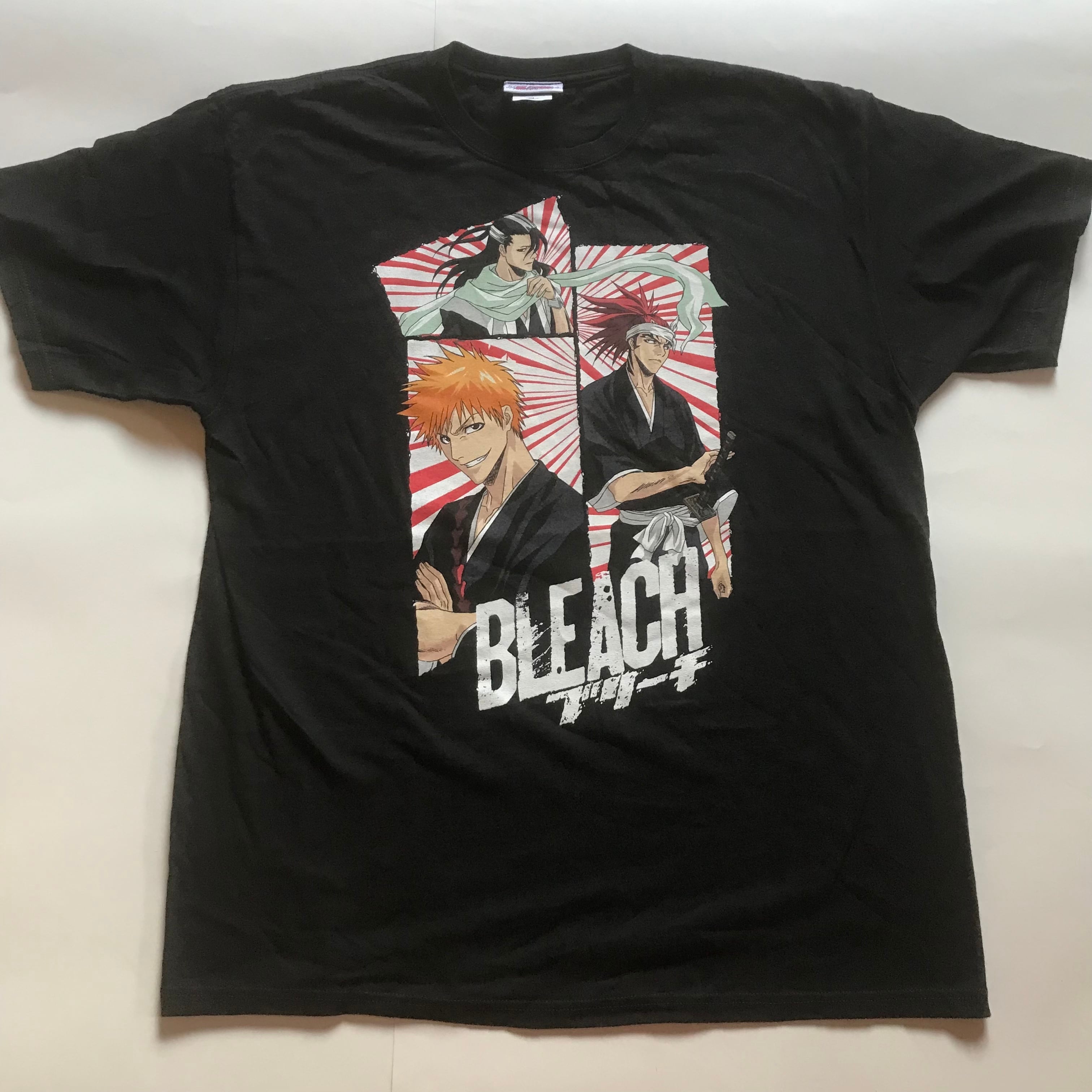 デッドストック　00s　bleach　Tシャツ　L　グレー　アニメTシャツ *