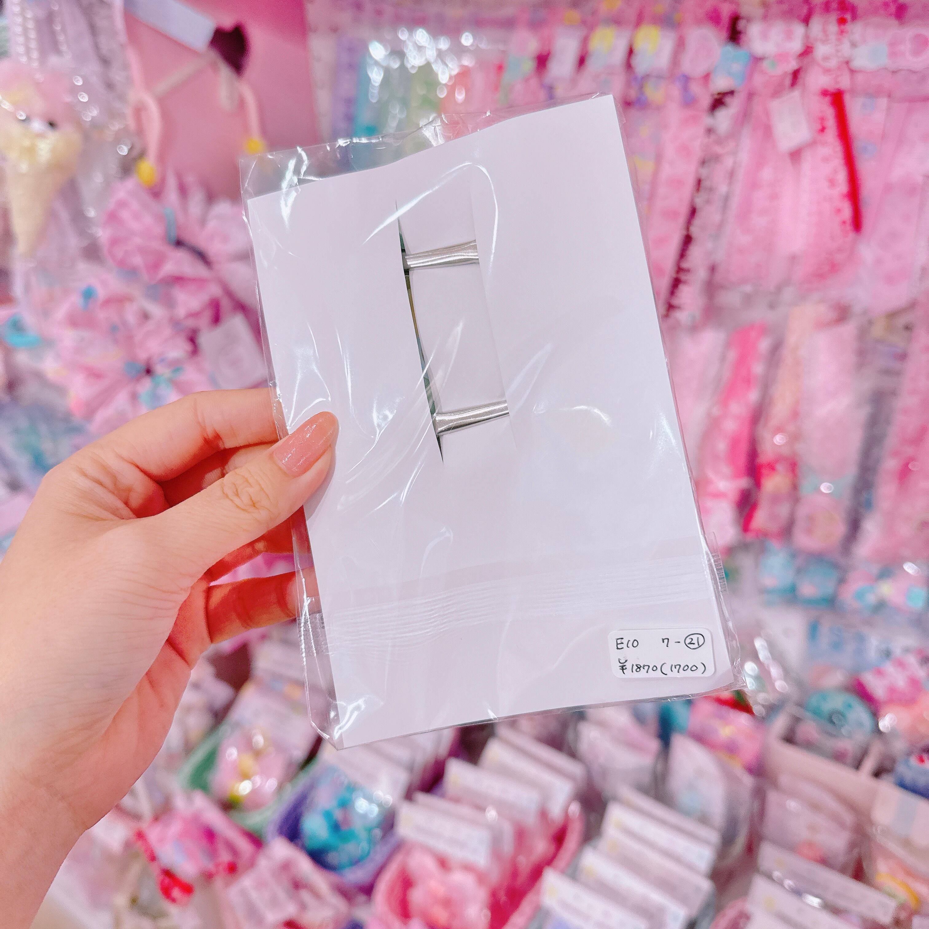 【E10】7-21ツインヘアクリップ