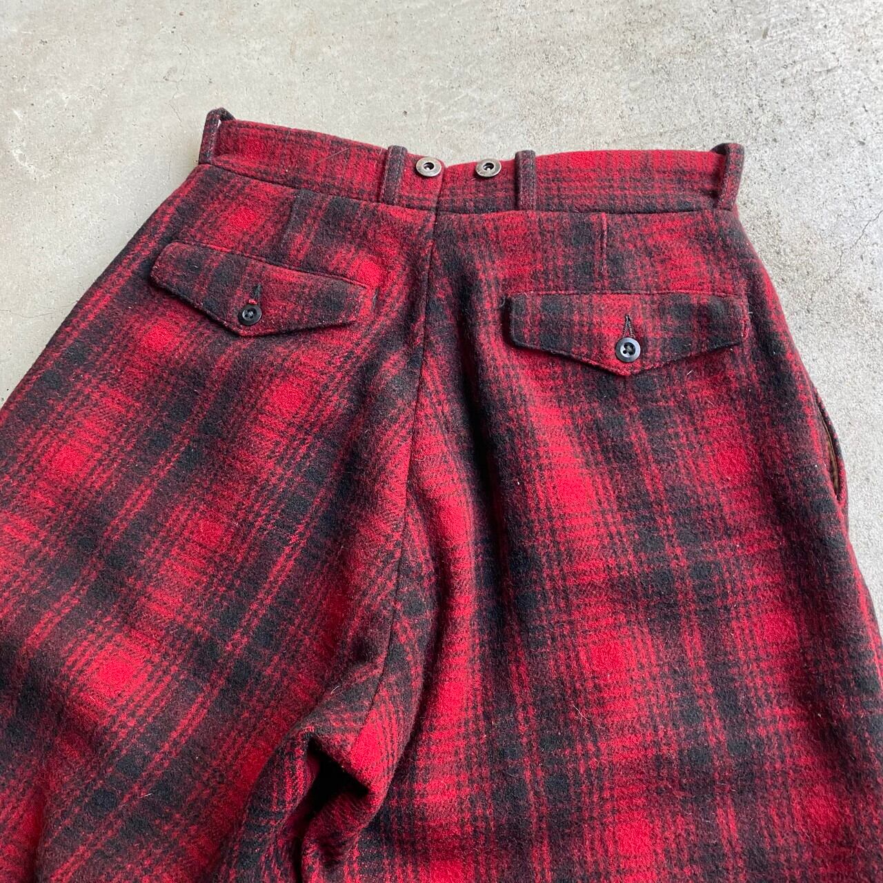 70年代 USA製 WOOLRICH ウールリッチ チェック柄 ウール ...