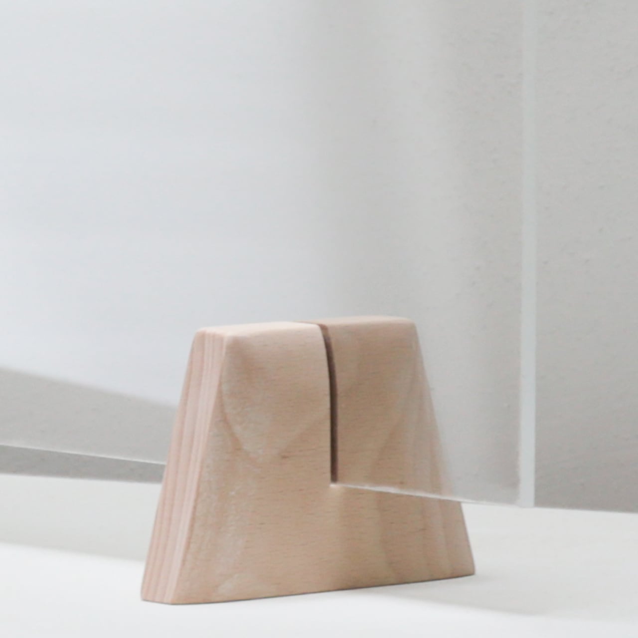 アクリルパーテーションスタンド 木部（2個セット）[飛沫防止タイプ