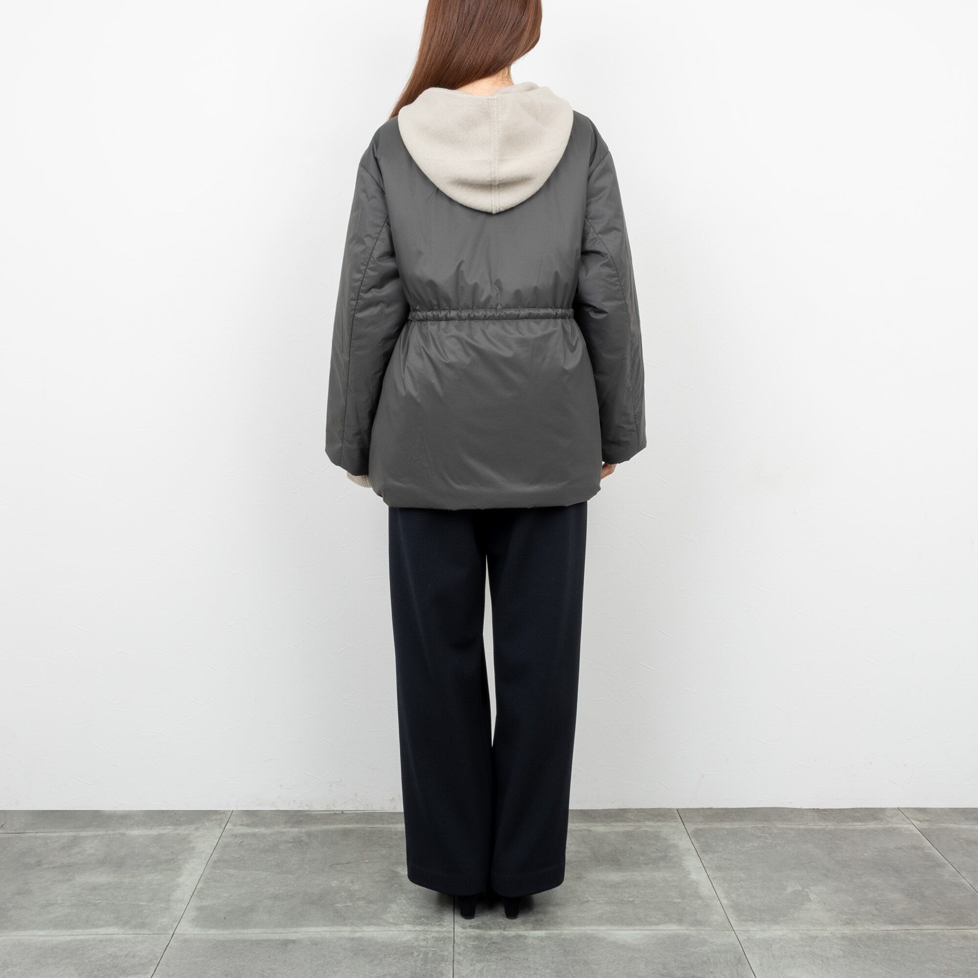 Ballsey／ボールジィ】タイニーリップ ドロストショートコート（グレー