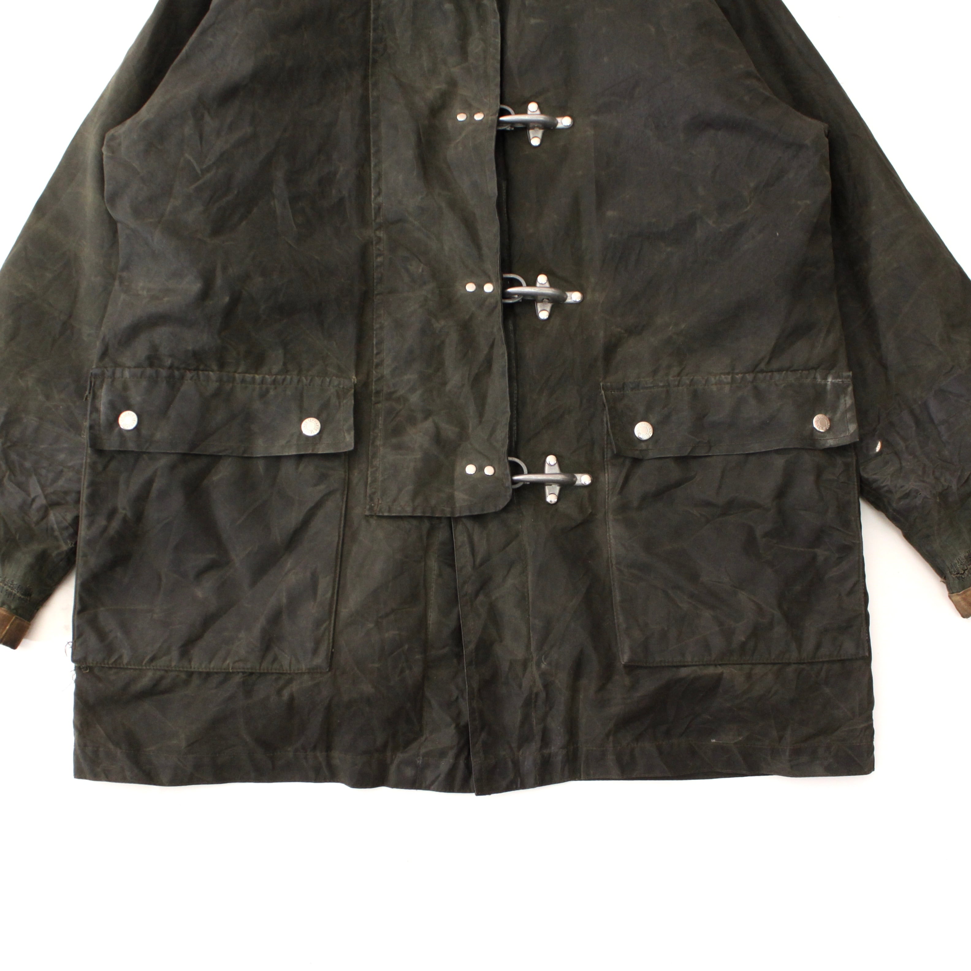 1013. UK oiled cotton fireman jacket オイルドコットン ブランケット