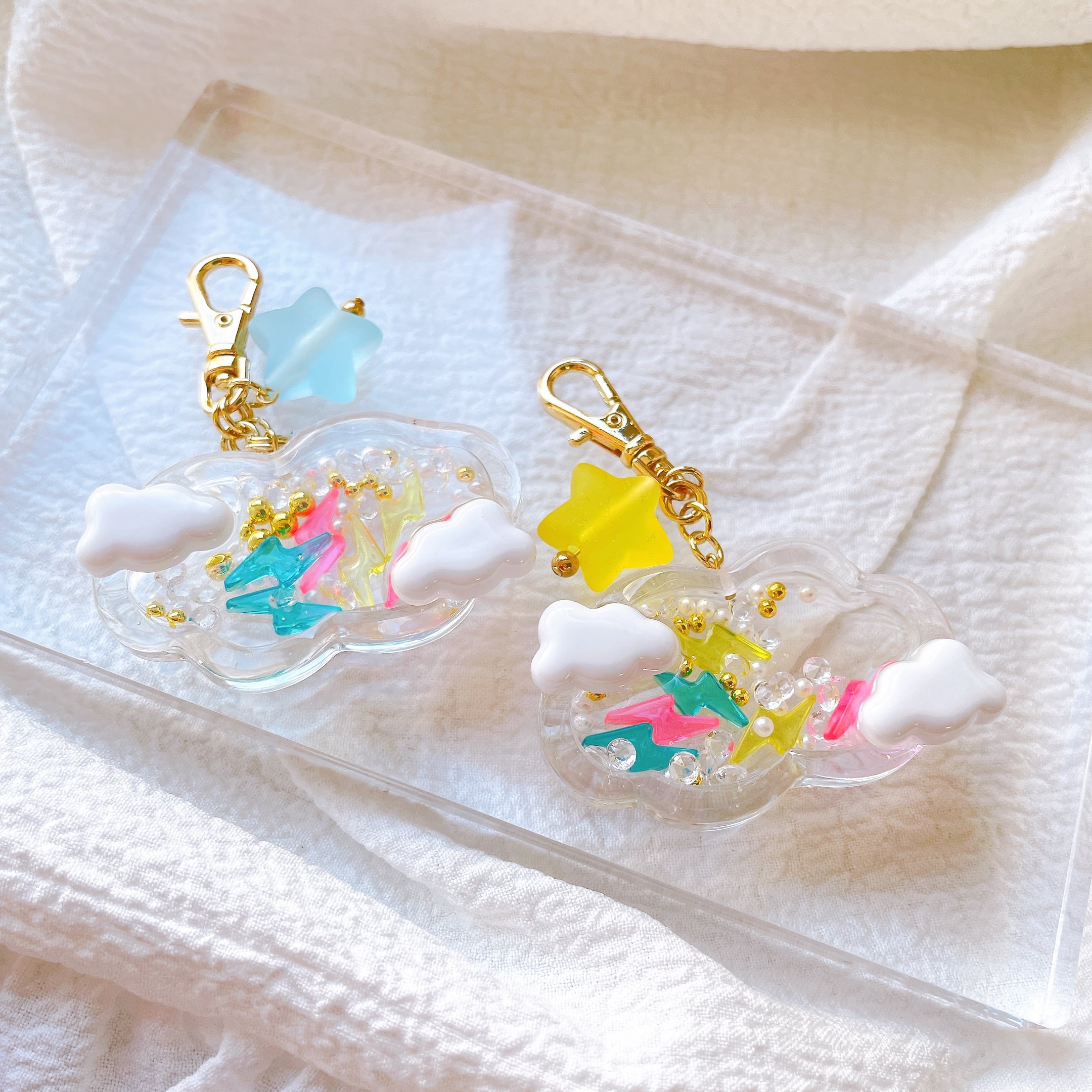 しんや♡キーホルダー くもやん☆雲のシャカシャカキーホルダー | Tanakasan chi