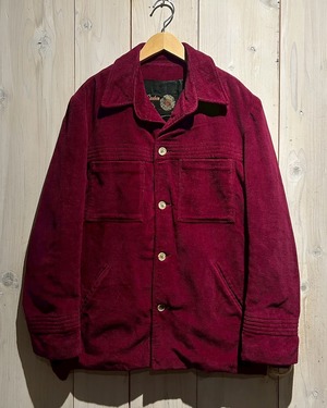【a.k.a.C.a.k.a vintage】70's Beautiful Bordeaux Color Vintage Loose Velvet Jacket