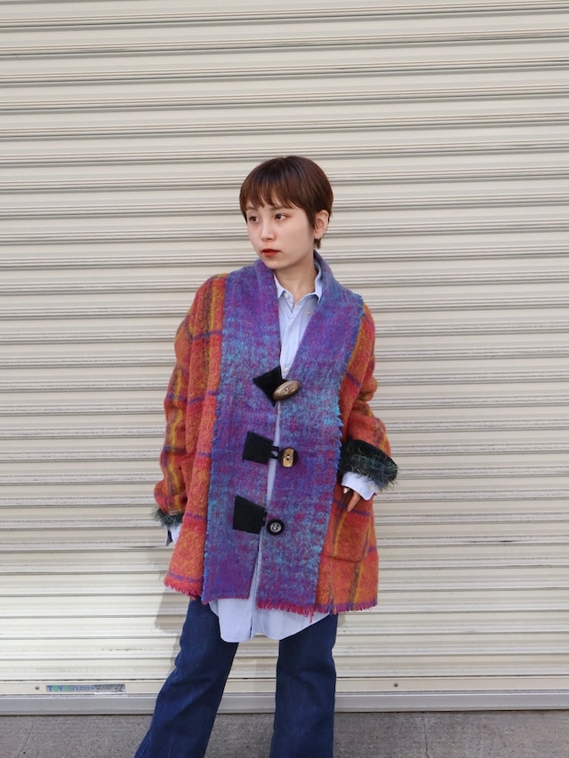 mohair design knit cardigan【1632】