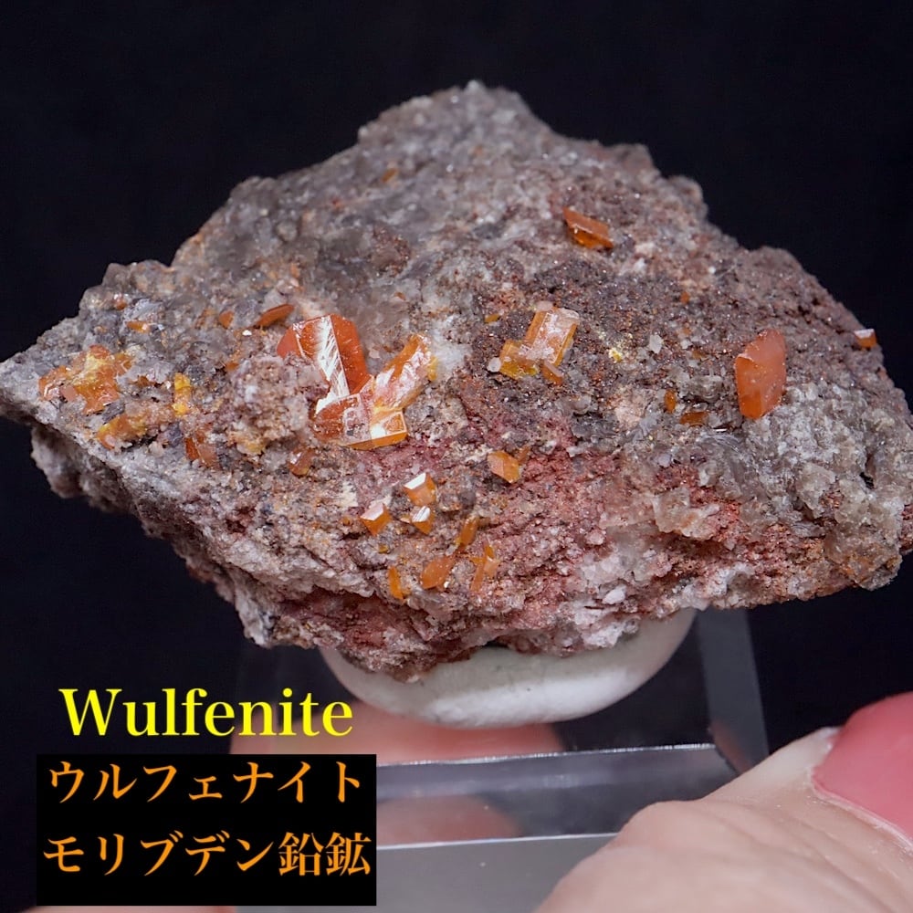 モリブデン鉛鉱 ウェルフェナイト 25.7g WF172 天然石 鉱物 原石