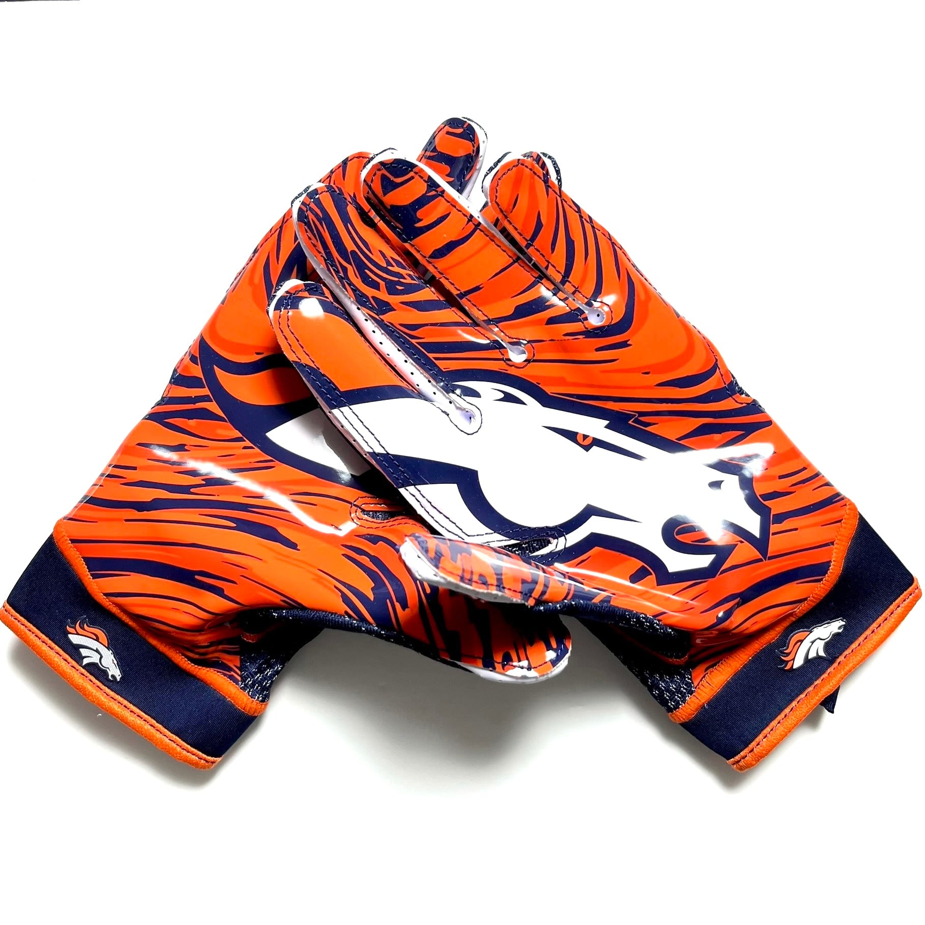 激レア❗️ 限定品　ブロンコス　アメリカンフットボール　応援グッズ NIKE SUPERBAD 4.5 アメフト グローブ NFL ブロンコス Broncosモデル