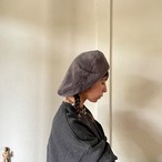 FUR BIG BERET -Wolf-