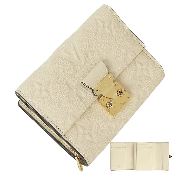 New LOUIS VUITTON ルイヴィトン ポルトフォイユ・メティス コンパクト モノグラムアンプラント クレーム 三つ折り財布 M81071 新品