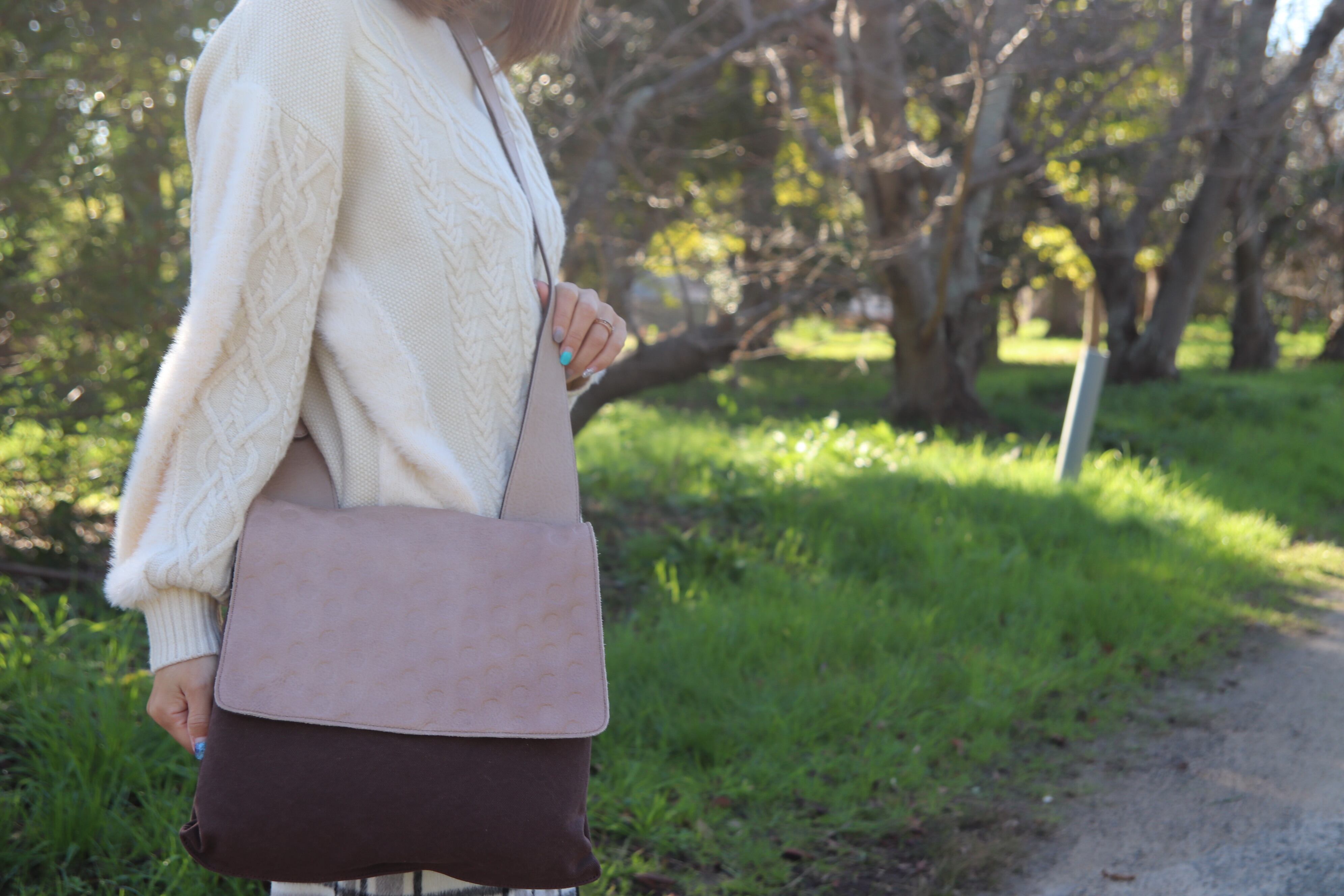 どくきのこショルダーバッグ(オーク/カカオ)