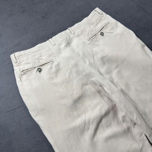 LINEN COTTON trousers W36L30 古着