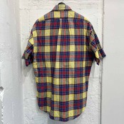90s Ralph Lauren ラルフローレン BLAKE マドラスチェック BD ボタンダウン 半袖シャツ M/マルチ メンズ ビンテージ