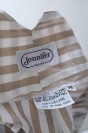 Striped Cotton High-Waist Trousers