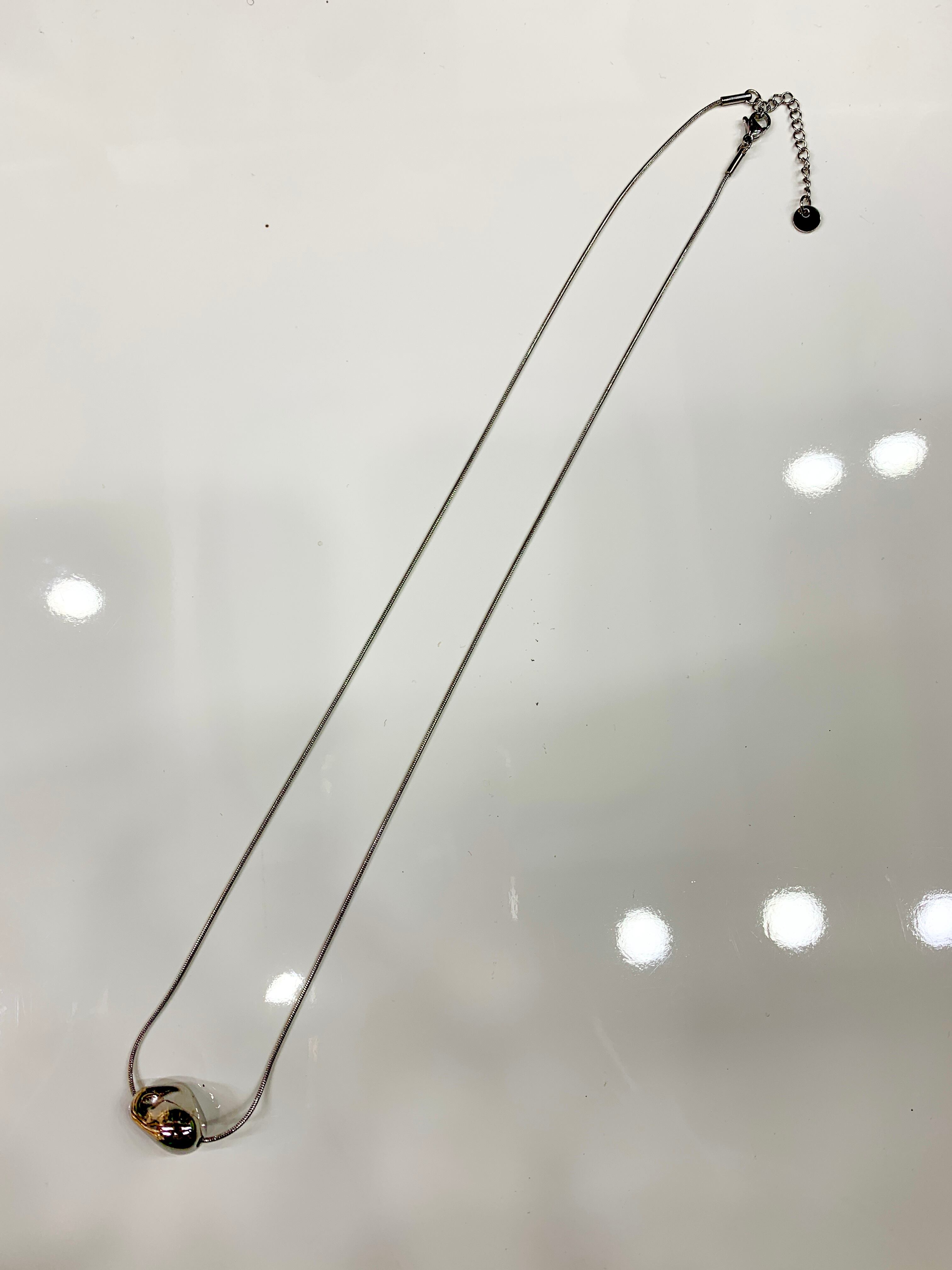 COMME JEWELRY"BEANS NECKLACE"SILVER