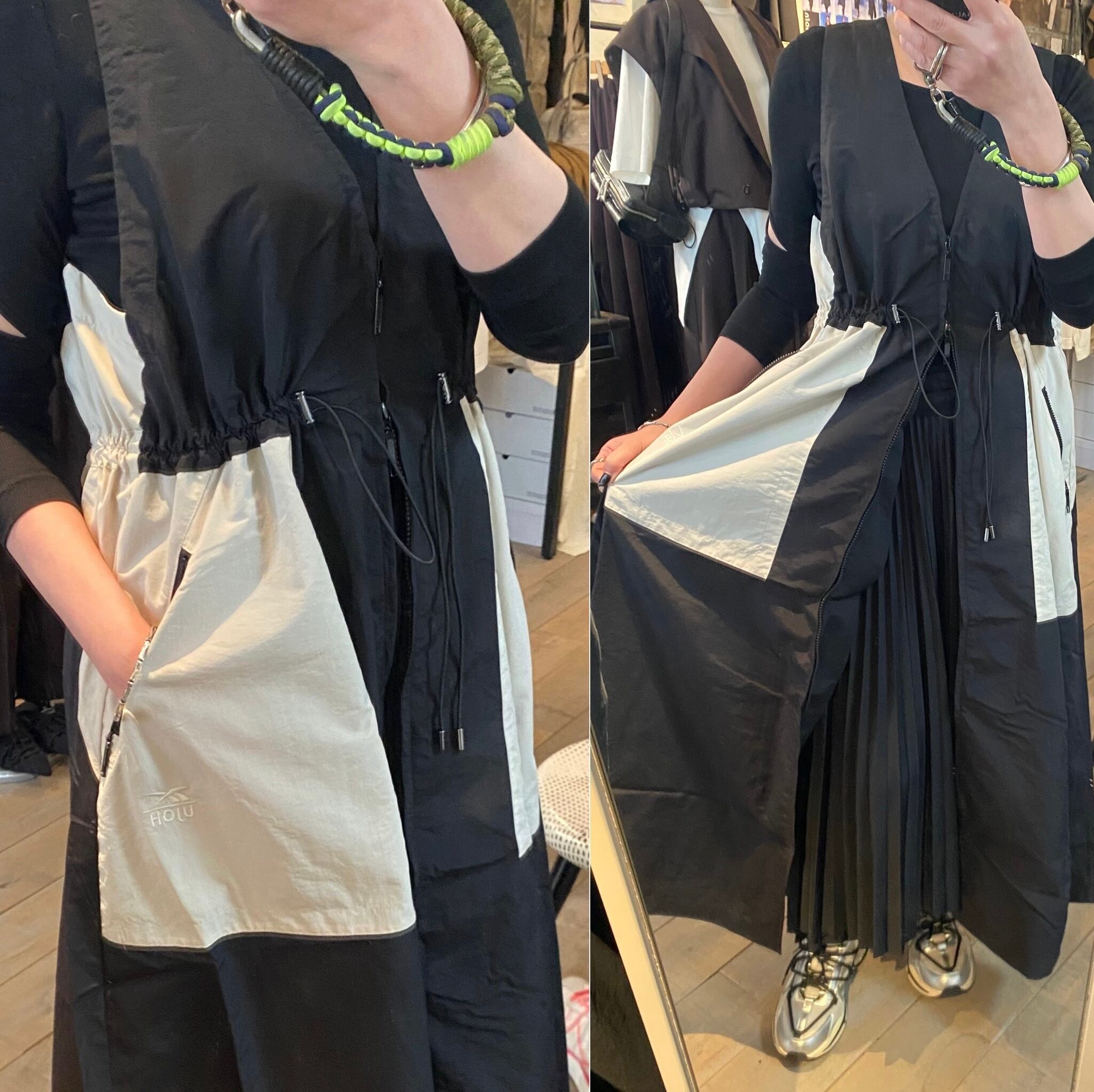 UJOH】Zip Flare Gilet Dress | saumurkyoto