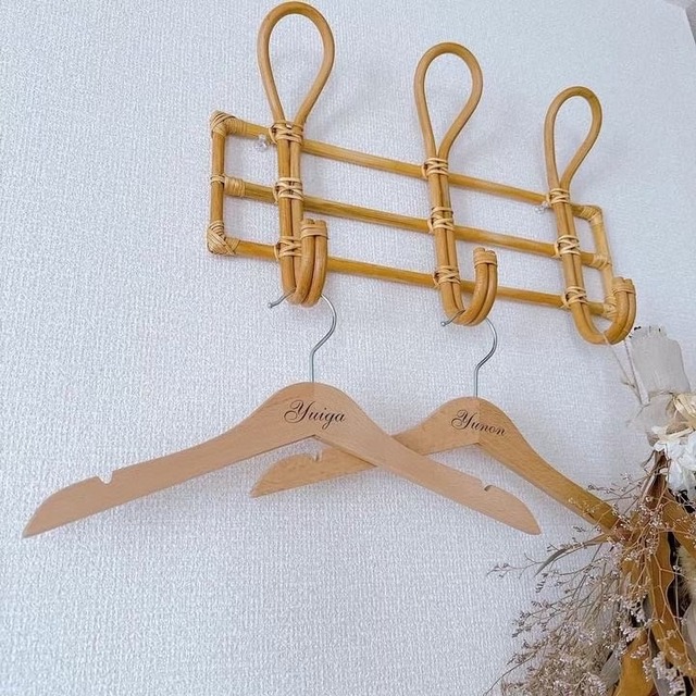 【Original】[❶本]ネームキッズハンガー (送料込)