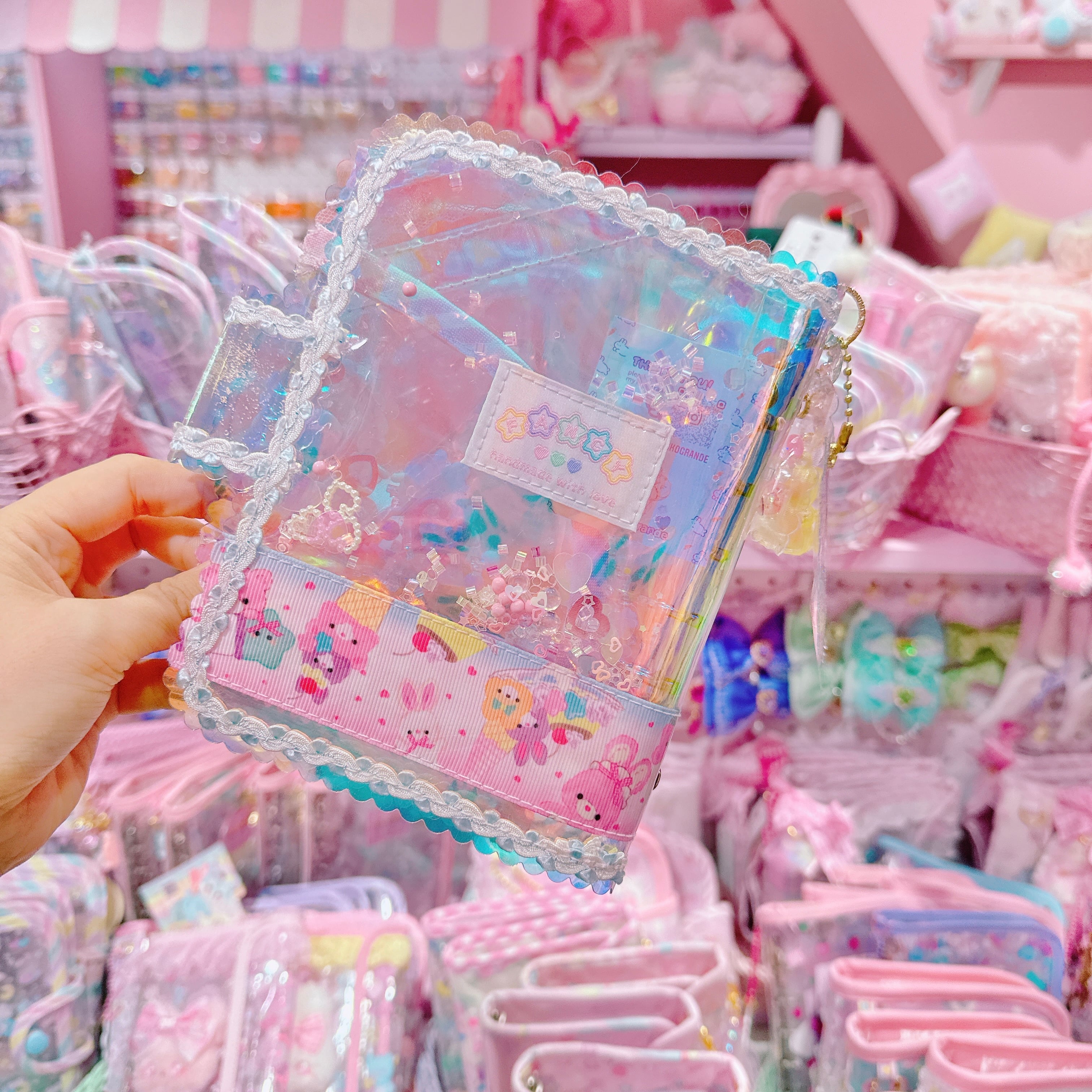 【K2】80-6キラキラA7シール帳（６穴）