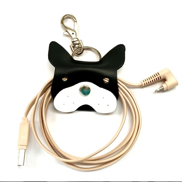 【フレブルクリップ】　コードクリップになるフレンチブルドッグのキーチャーム