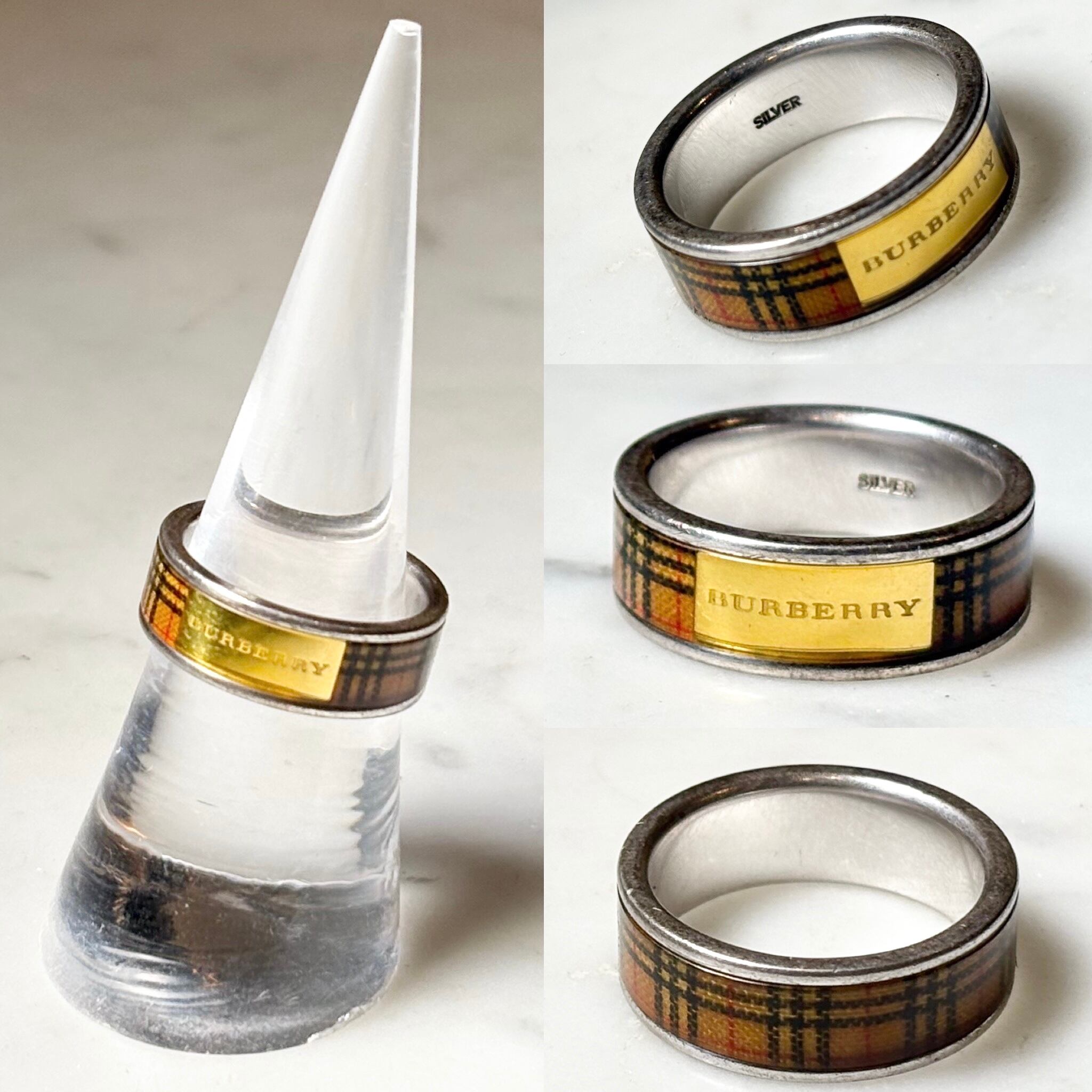 アクセサリー Burberry vintage ring vintage BURBERRY silver icon ring | NOIR ONLINE