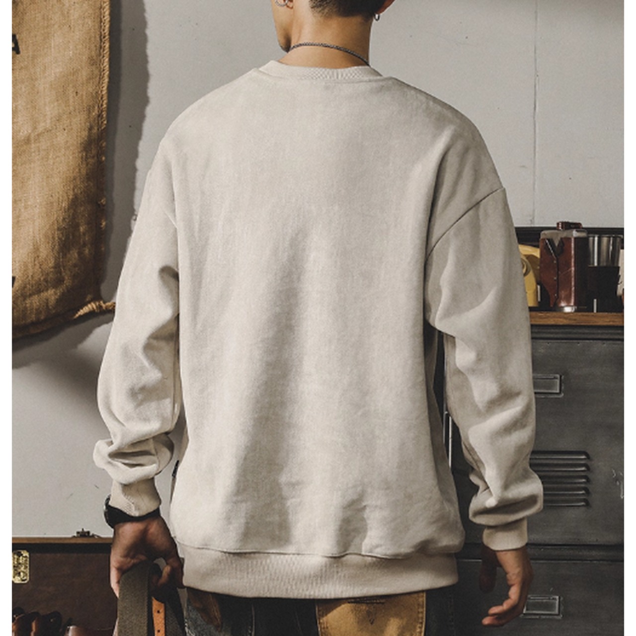 ロゴ刺繍クルーネックトップス 10221