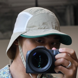 極美品 M/L ORVIS 90s USA ロングビルキャップ サイドメッシュ ネックガード 5パネルキャップ