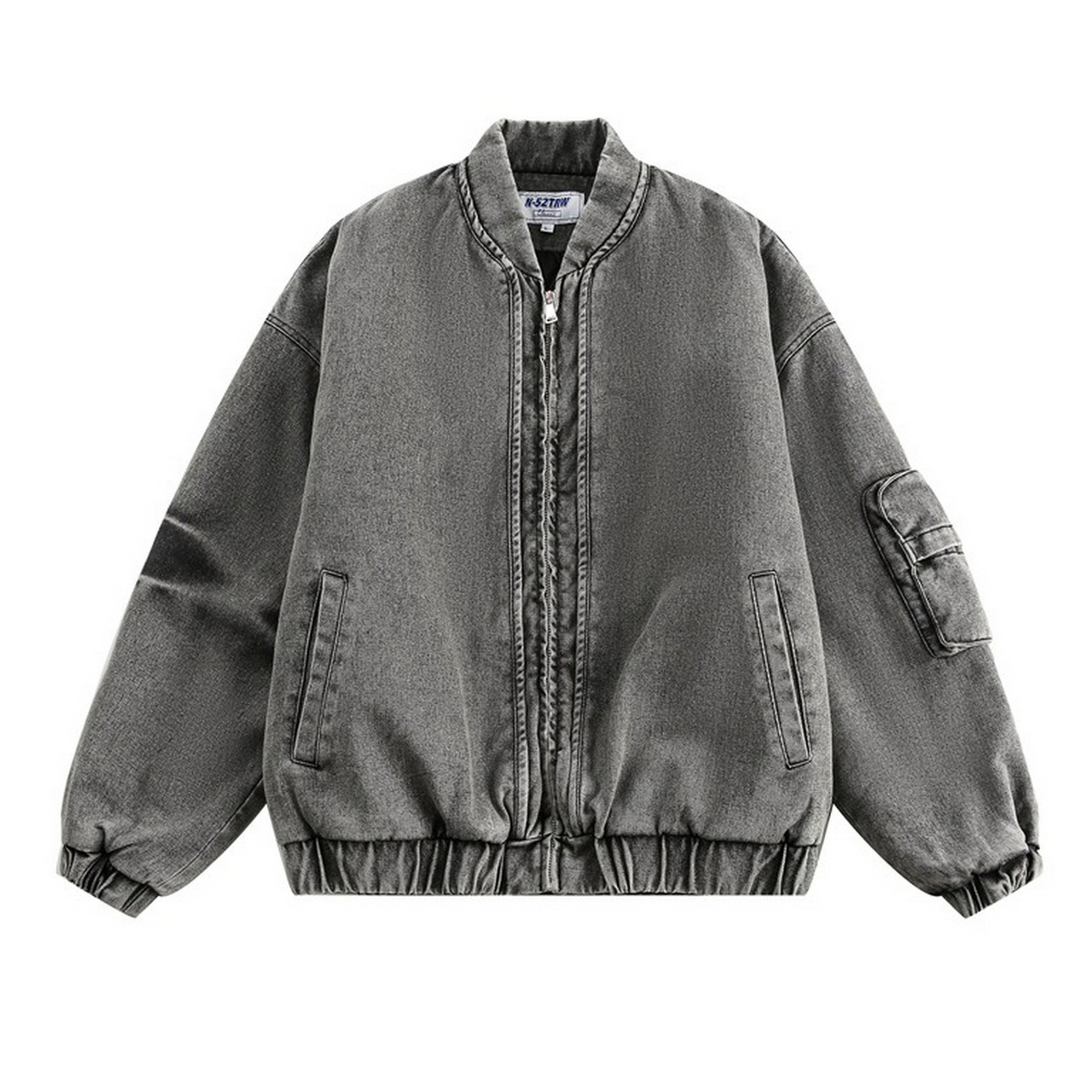 【暖かさUP】VINTAGE デニム中綿ジャケット T1269