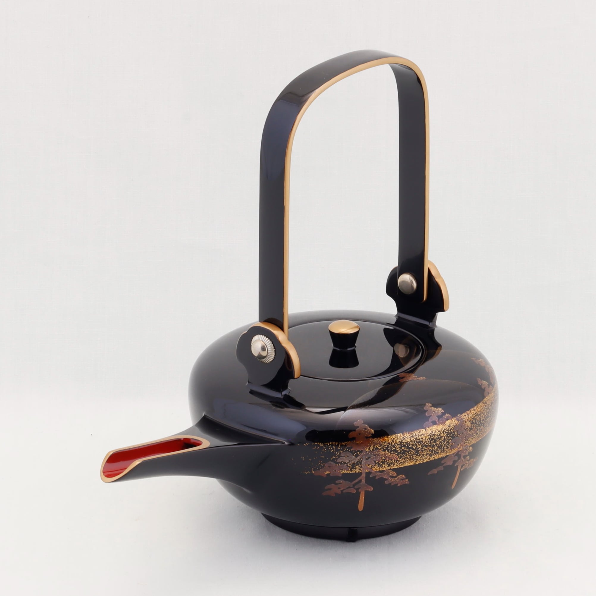 120 輪島塗／胴張形／黒塗／山水蒔絵 | 輪島塗 加藤漆器店 公式