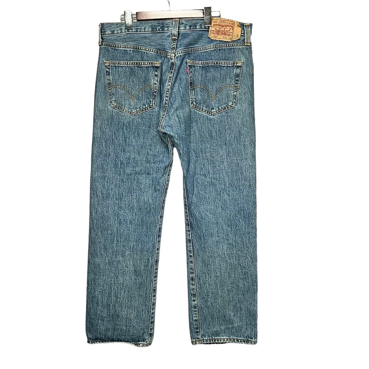 Levi's 501 デニムパンツ W36 L30 W36×L30】Levi's 501 デニムパンツ 革パッチ | 古着屋OLDGREEN