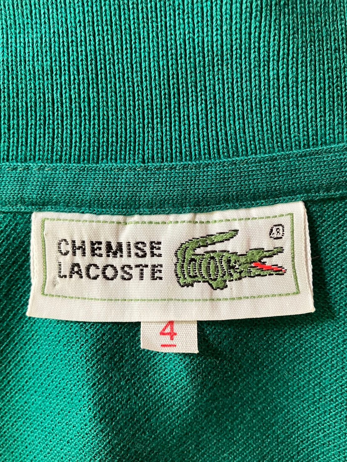 TLS56】80s CHEMISE LACOST シュミーズラコステ 長袖ポロシャツ