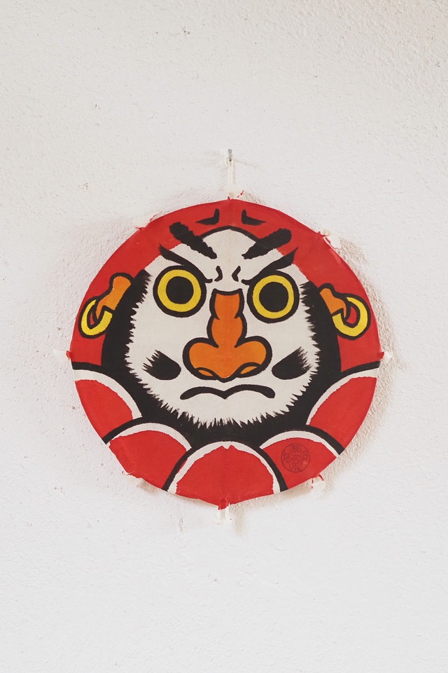 だるま凧【ミニサイズ 17×17cm】孫次凧
