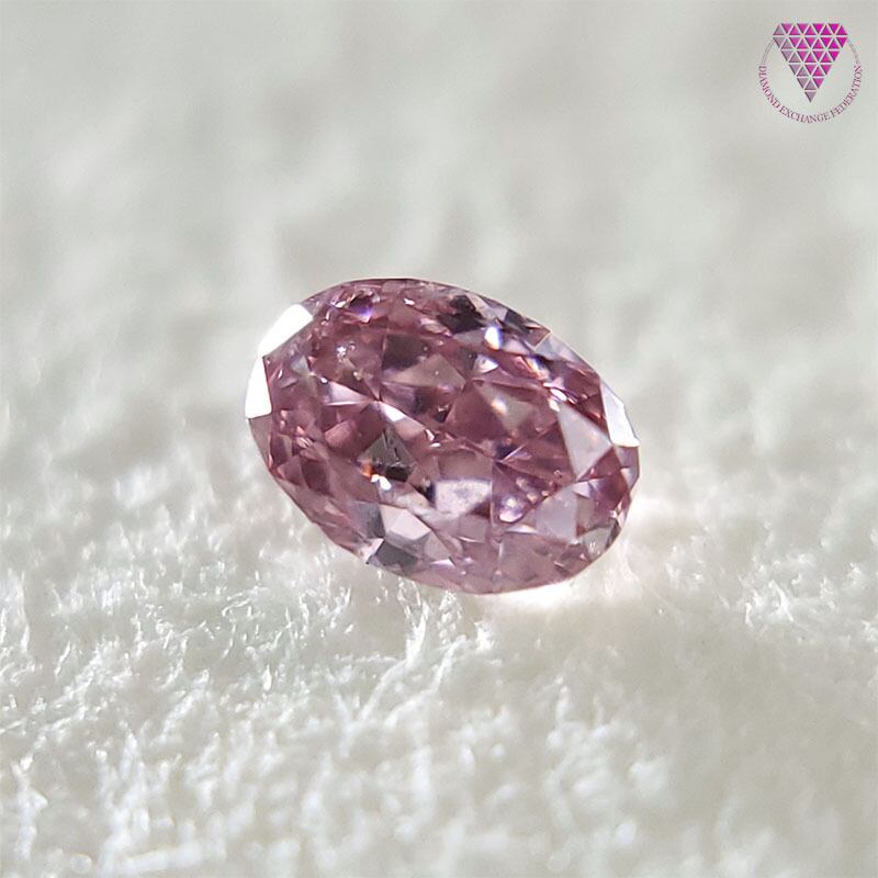 0.042 ct Fancy Intense Pink SI2 天然 ピンク ダイヤモンド オーバル シェイプ ルース | DIAMOND  EXCHANGE FEDERATION