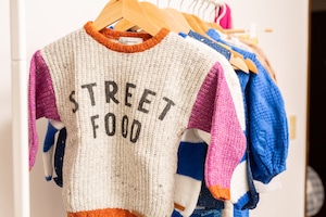 piupiuchick / "STREET FOOD" knitted sweater / Baby