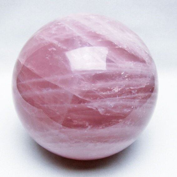 2.9Kg ローズクォーツ 丸玉 130mm スフィア 置物 一点物 161-900