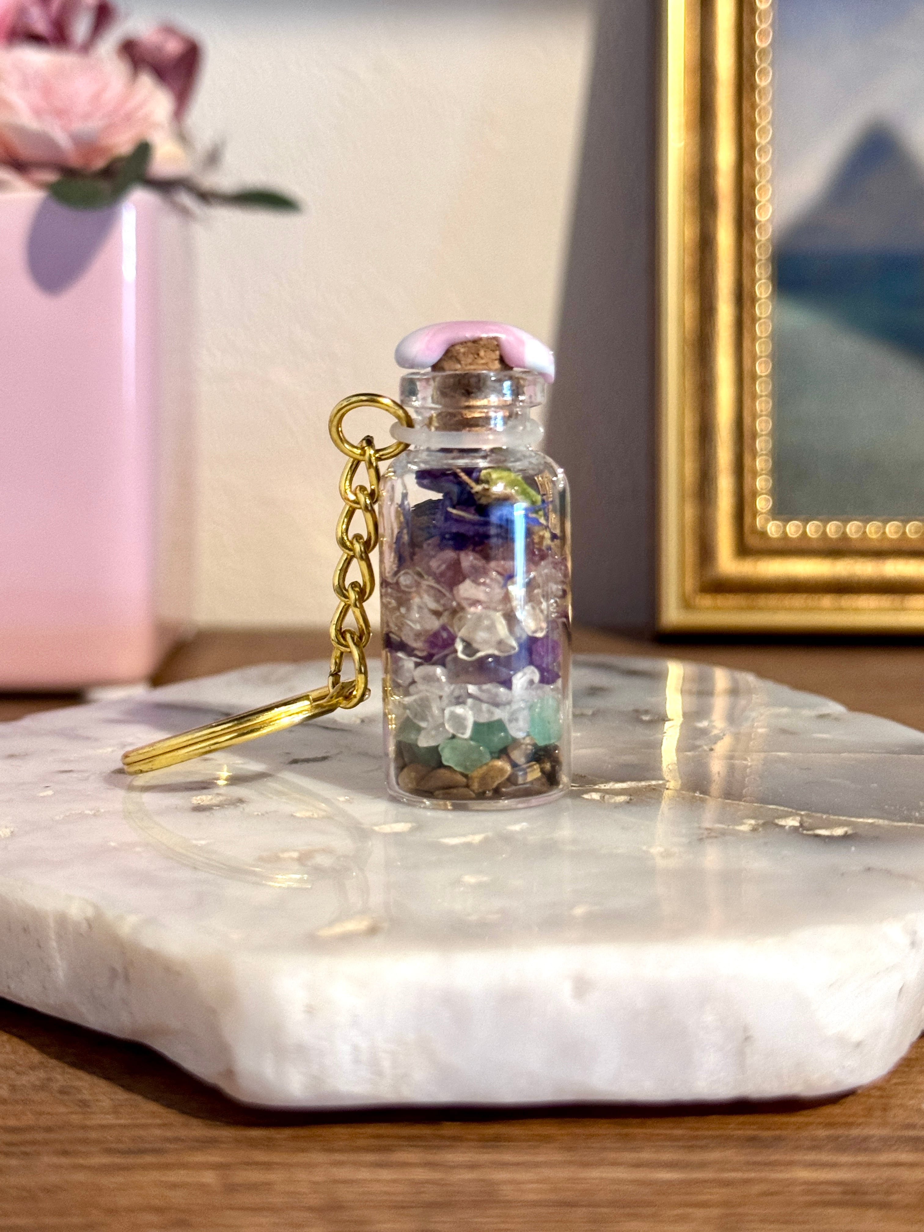 Witch’s Wish Jar|願いを叶える魔女の小瓶【六宝天然石のスペルジャー】