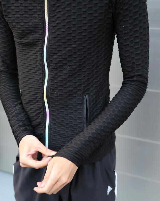 3D design zip hoodie
