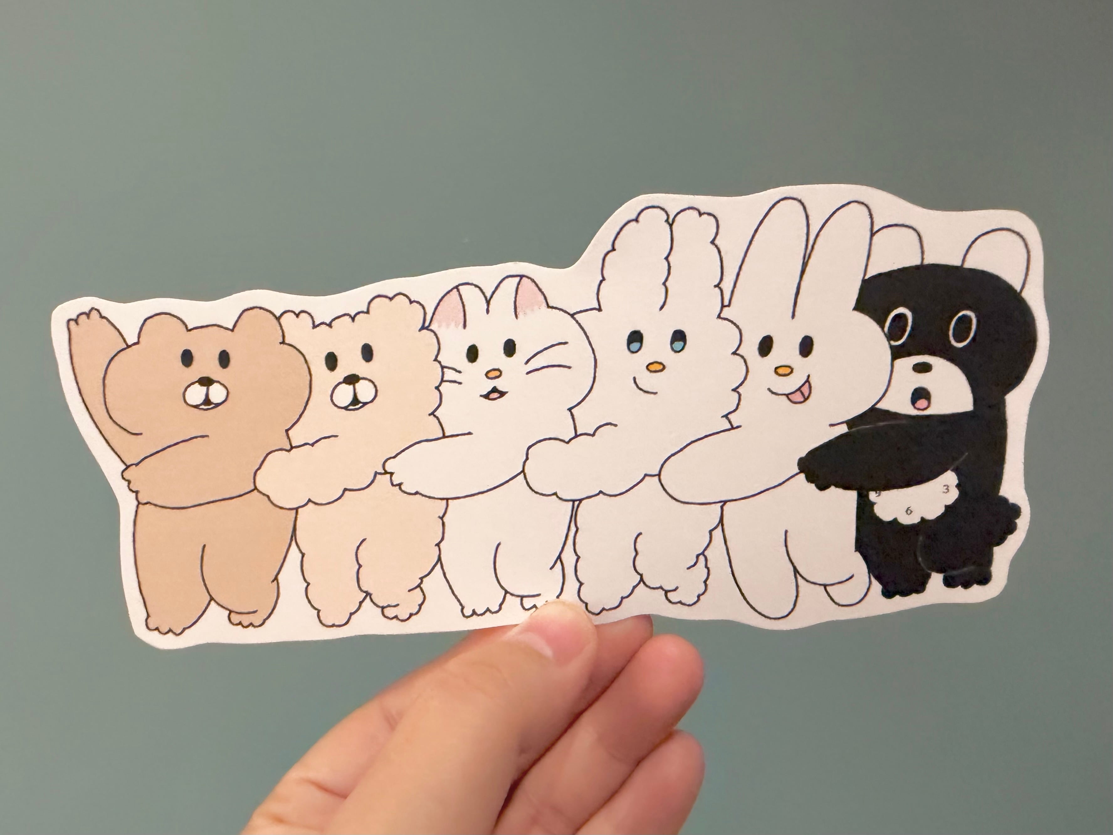 くまたちのメッセージカード