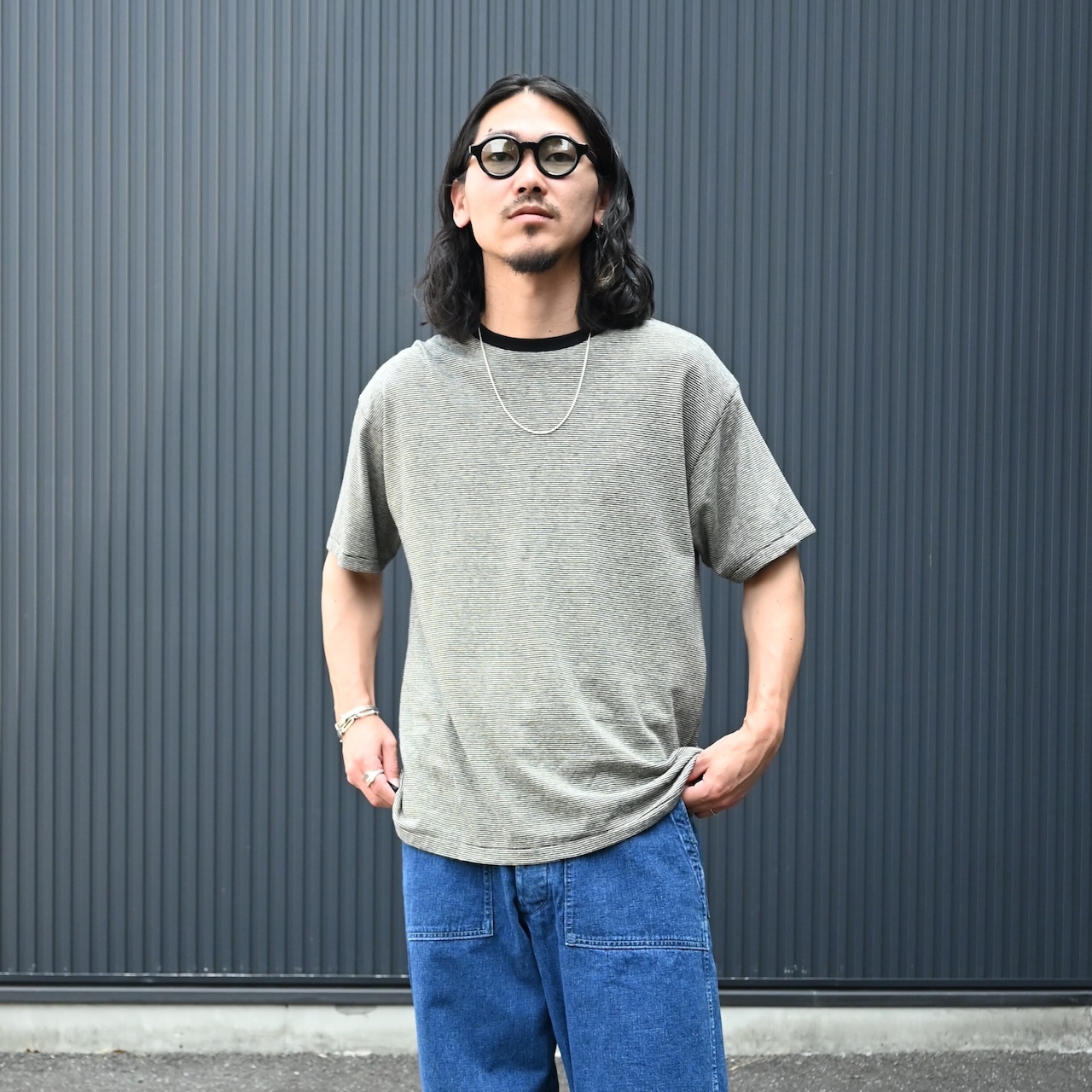 INTERIM / COTTON HEMP BORDER TEE