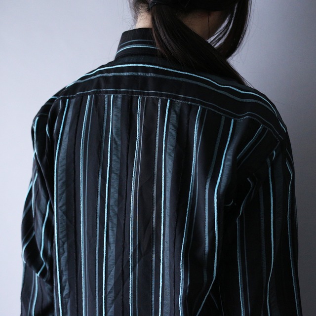 3D stripe good coloring pattern shirt