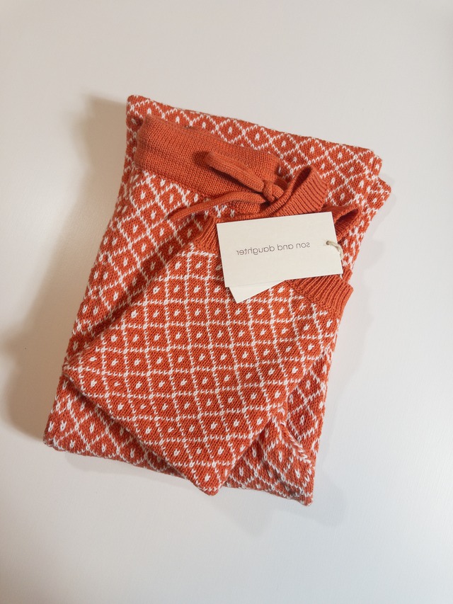 《即納》son and daughter / Tabba Knit Crop Top 5-6Y