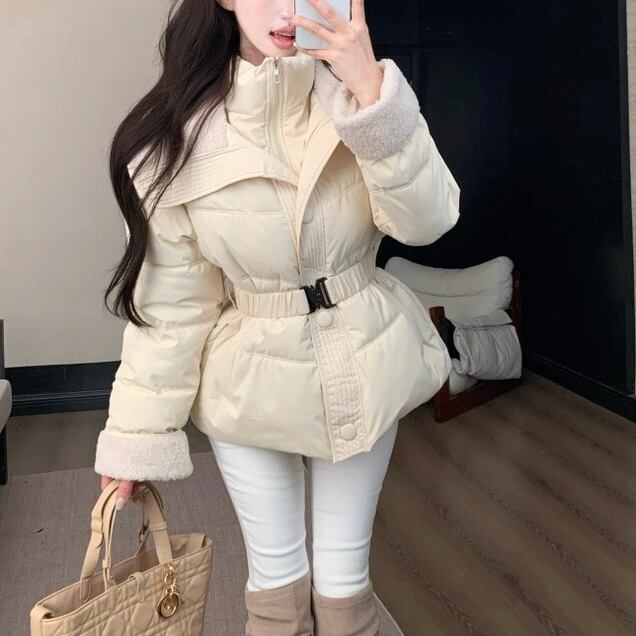 ベルト付き♡純欲風コットンダウンジャケット