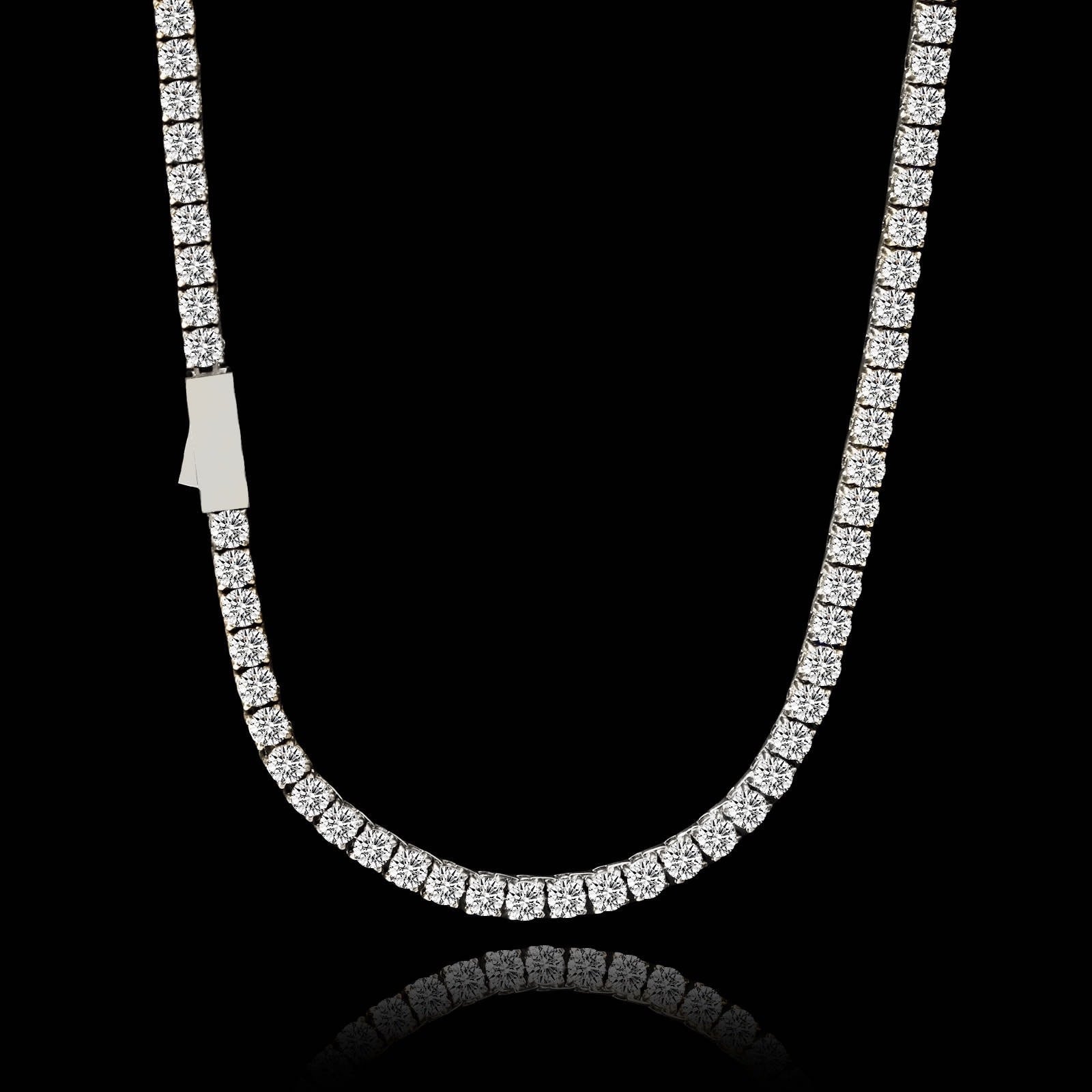 316L tennis necklace 【SILVER】【5mm】 | ✯Lucliss Jewelry✯ 316L tennis necklace 【SILVER】【5mm】 | ✯Lucliss Jewelry✯