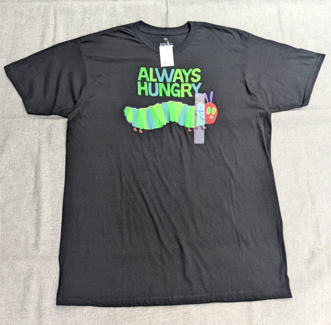 always hungry 未使用品 " 腹ペコアオムシ " tee XL 小岩店