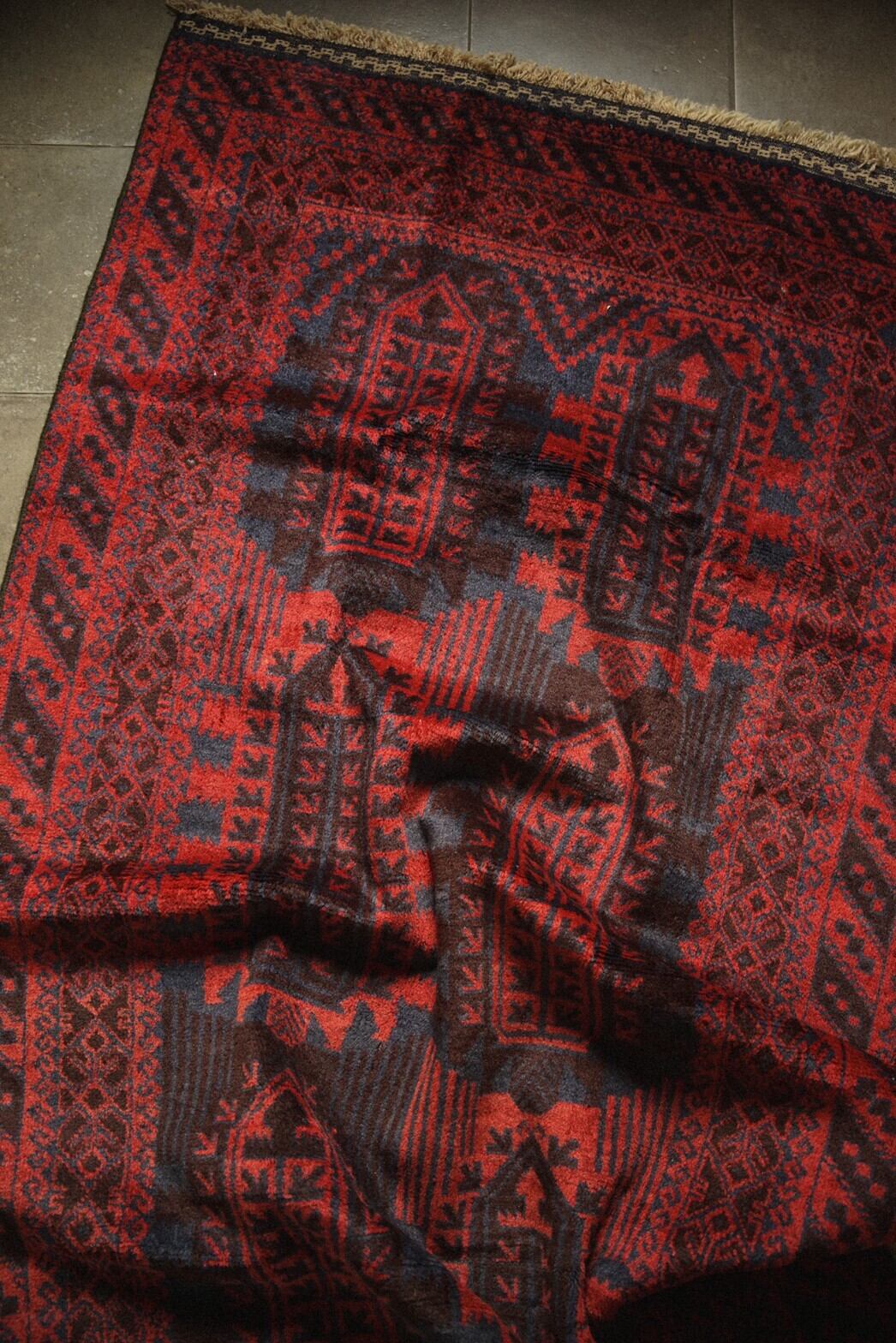 764 -Vintage Qalamdani Baluch rug