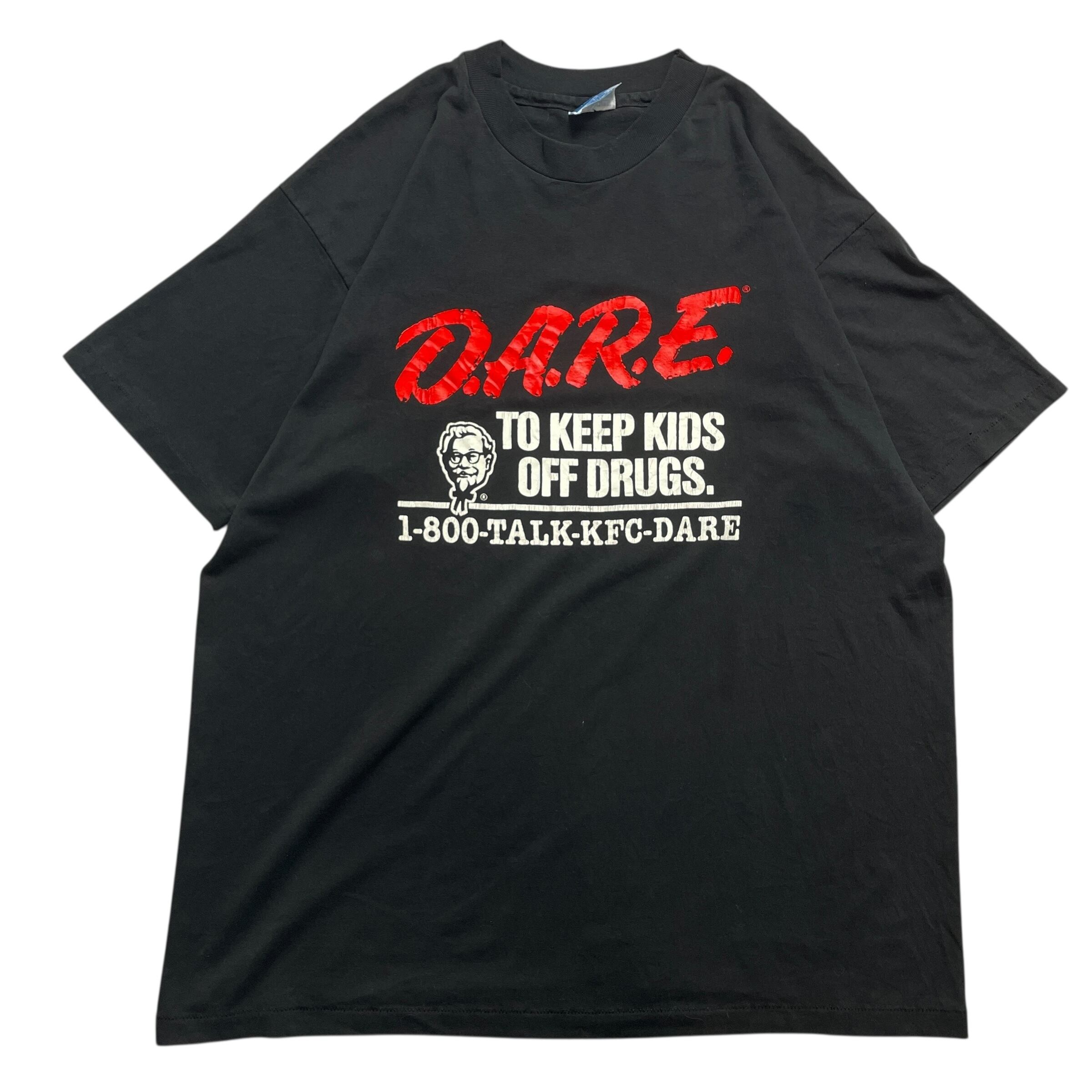 90s USA製 D.A.R.E. 反ドラッグ KFC vintage Tシャツ