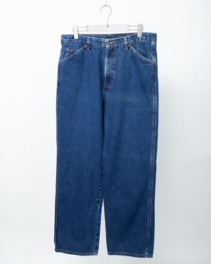 baggy silhouette denim trousers