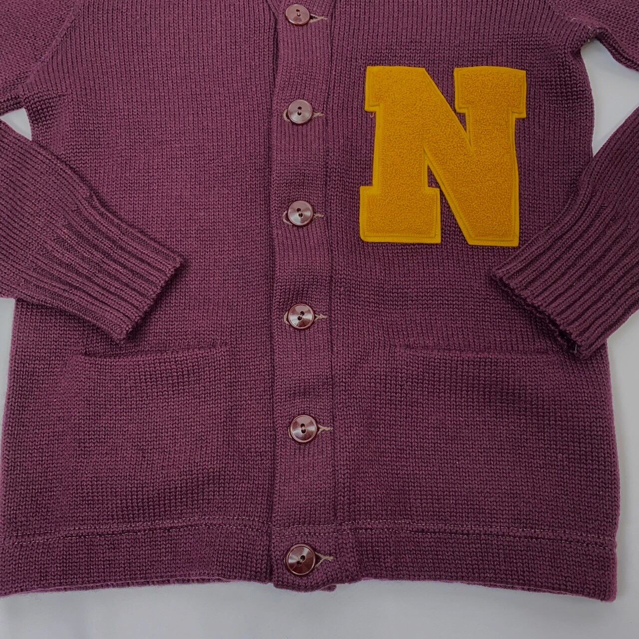 50s NELSON KNITTING MILLS CO. ウールレタードニット 50s NELSON KNITTING MILLS CO. ウールレタードニット